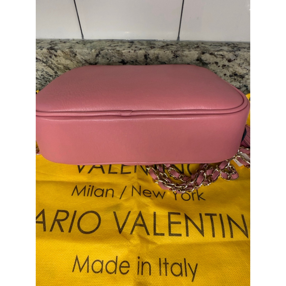 Women's Mario Valentino Pink Leather Crossbody Bag - Picture 5 of 8